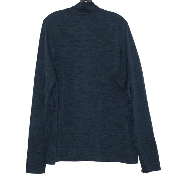 Lululemon Mens Shirt 1/2 Zip Pullover Long Sleeve Athleisure Minimalist Blue XXL - Picture 2 of 7